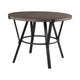 Rowl Counter Height Table | 48’’ Brown Round Wood Top | Metal Legs BM335897
