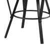 Rowl Counter Height Table | 48’’ Brown Round Wood Top | Metal Legs BM335897