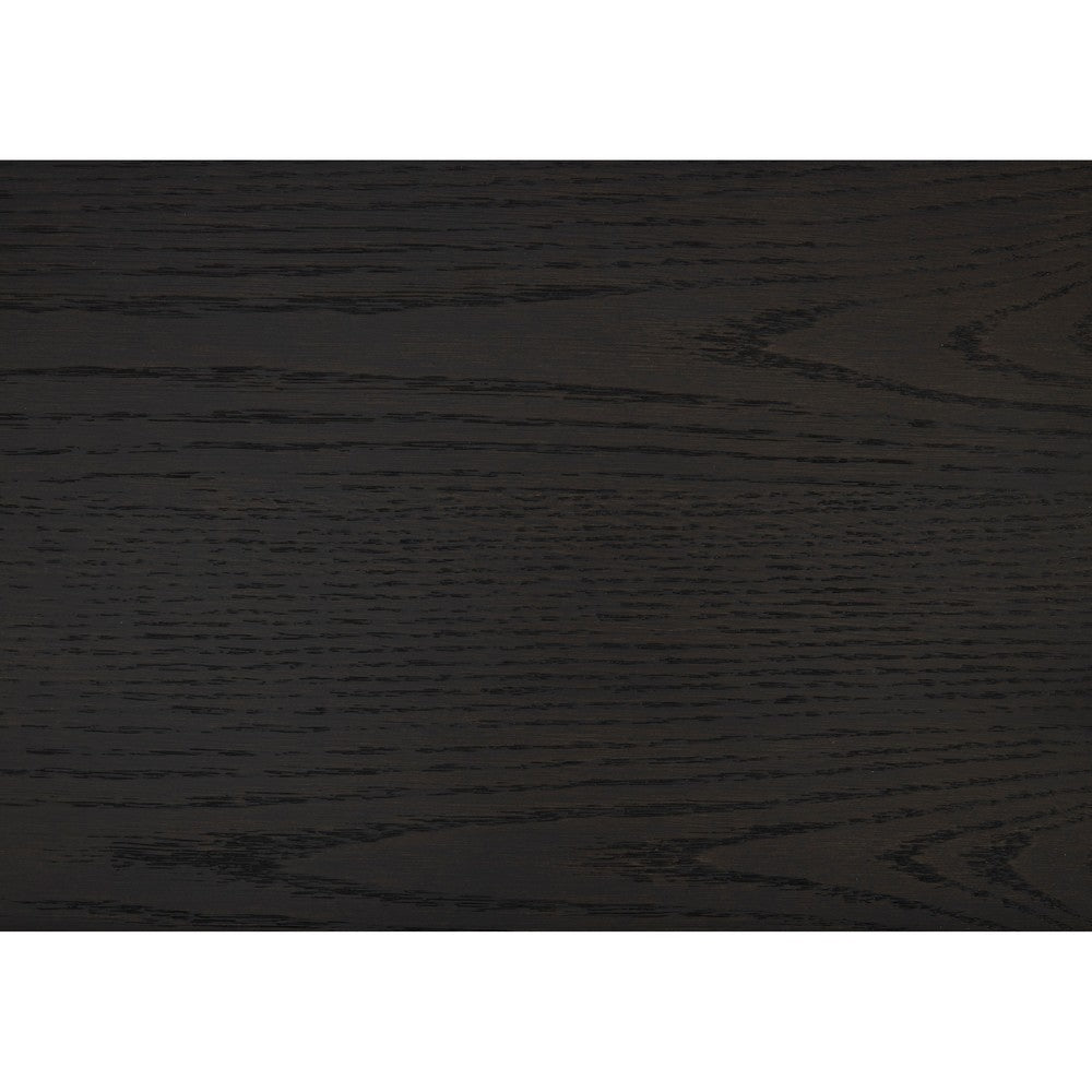 Chas 62’’ Dresser | 7 Drawers Brass Bar Handles | Charcoal Black Wood BM335926