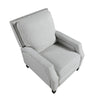 Berry Manual Push Back Recliner Chair | Gray Chenille Nailhead Trim BM335933