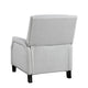 Berry Manual Push Back Recliner Chair | Gray Chenille Nailhead Trim BM335933