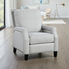 Berry Manual Push Back Recliner Chair | Gray Chenille Nailhead Trim