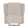 Chris Manual Pull Tab Recliner Chair Tufted Oatmeal Beige Polyester BM335934