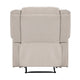 Chris Manual Pull Tab Recliner Chair Tufted Oatmeal Beige Polyester BM335934