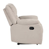 Chris Manual Pull Tab Recliner Chair Tufted Oatmeal Beige Polyester BM335934