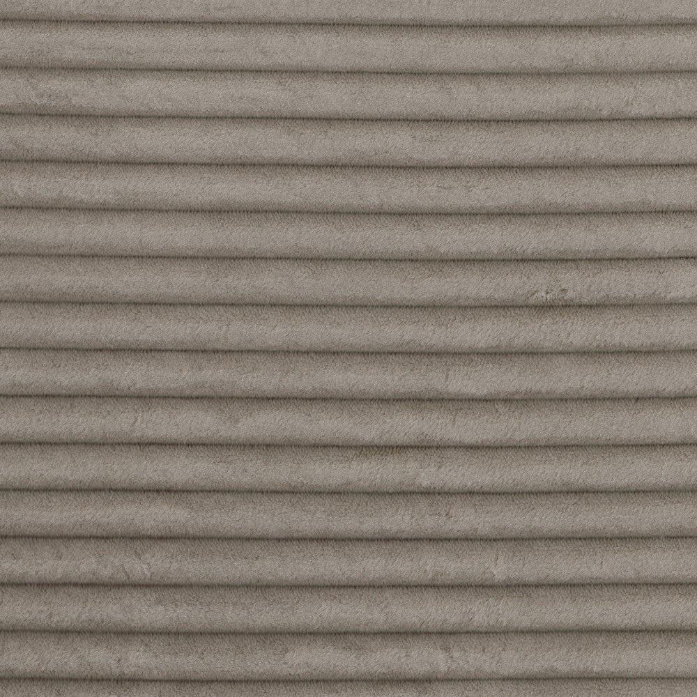 Rix Modern Ottoman | Taupe Gray Corduroy | 45’’ Square | Black Feet BM335945