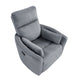Rix Manual Swivel Glider Recliner Chair | 2 Pillows | Gray Corduroy BM335947