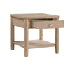 Neka Side End Table | Drawer Shelf | Brown Wood and Veneer | 24’’ BM335951