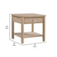 Neka Side End Table | Drawer Shelf | Brown Wood and Veneer | 24’’ BM335951