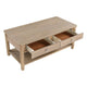 Neka Coffee Table | Farmhouse Natural Brown Wood and Veneer | 48’’ BM335953