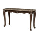 Hesar Sofa Console Table | 53’’ Marble | Cherry Brown Wood | Cabriole BM335955