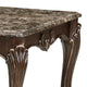 Hesar Coffee Table | 51’’ Marble Top | Cherry Brown | Cabriole Legs BM335956