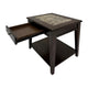 Side End Table | Drawer and Shelf | Classic Cherry Brown Finish | 26’’ BM335957