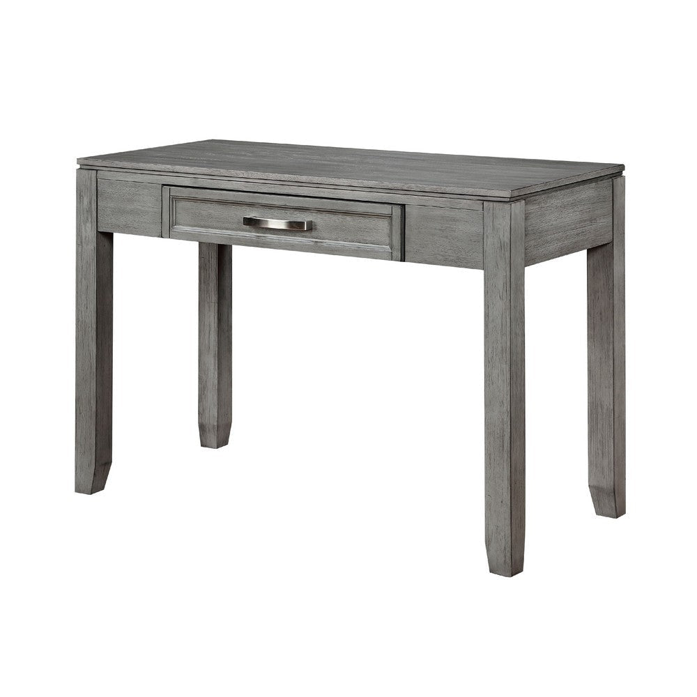 Thiem Writing Laptop Desk | 1 Drawer | Gray Wood Veneer | 42’’