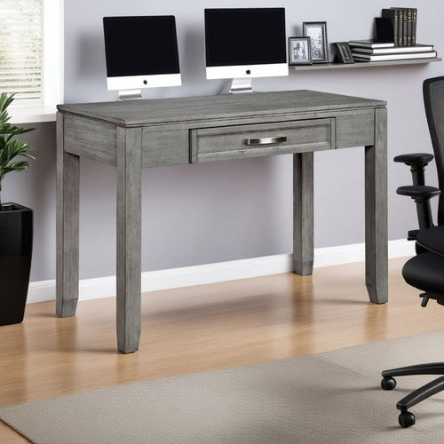 Thiem Writing Laptop Desk | 1 Drawer | Gray Wood Veneer | 42"