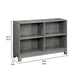 Thiem Cubby Bookcase | 4 Shelves Horizontal | Rustic Gray Veneer | 43’’ BM335959