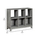 Thiem Cubby Bookcase | 6 Cube Style Shelves | Rustic Gray Veneer 40’’ BM335960