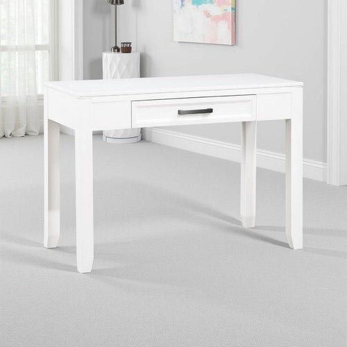 Thiem Writing Laptop Desk | 1 Drawer | White Veneer | 42"