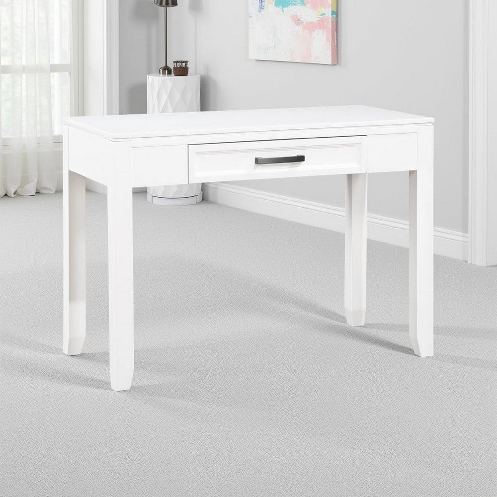 Thiem Writing Laptop Desk | 1 Drawer | White Veneer | 42"