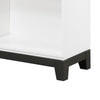 Thiem Bookcase | 4 Cube Shelves | White | Black Veneer | 43’’ BM335962