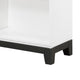 Thiem Bookcase | 4 Cube Shelves | White | Black Veneer | 43’’ BM335962
