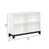 Thiem Bookcase | 4 Cube Shelves | White | Black Veneer | 43’’ BM335962