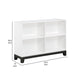 Thiem Bookcase | 4 Cube Shelves | White | Black Veneer | 43’’ BM335962