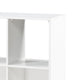 Thiem Bookcase | 6 Cubby Style Shelves | White | Black Veneer | 40’’ BM335963