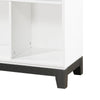 Thiem Bookcase | 6 Cubby Style Shelves | White | Black Veneer | 40’’ BM335963