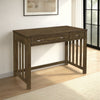 Belinda Writing Computer Desk | 2 Drawers | Rustic Brown Veneer | 44"