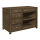 Belinda Credenza Desk with Shelves and Drawers | Classic Brown | 44"