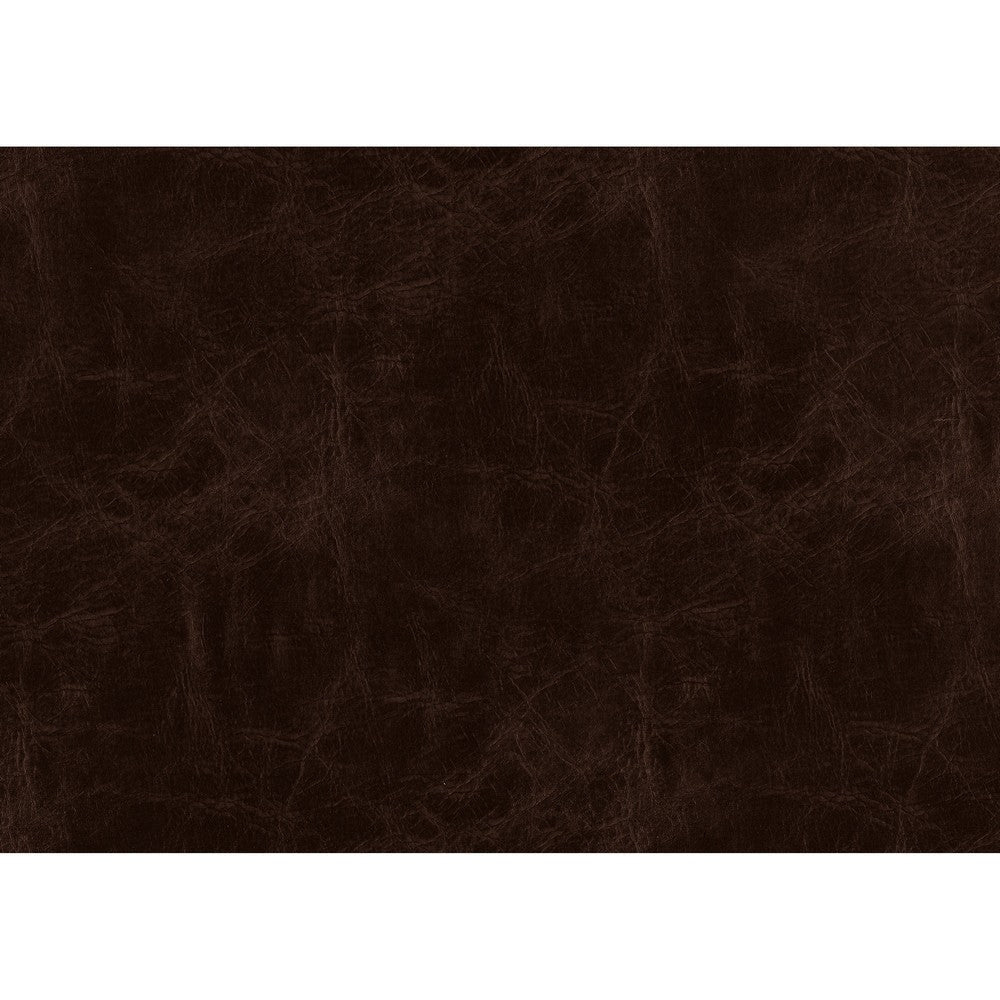 Alder Desk Armchair | Dark Brown Faux Leather | Solid Wood and Foam BM335966