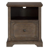 Luon File Cabinet | 1 Drawer | Dark Oak Brown Veneer | 24’’ BM335970