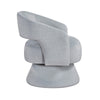 Lessa Swivel Accent Chair | Light Gray Soft Foam Cushion | Round Base BM335973