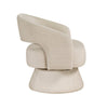 Lessa Swivel Accent Chair | Beige | Round Base | Soft Foam Cushion