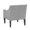 Ginna Accent Armchair | Button Tuft Light Gray Polyester | Brown Legs BM335980