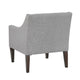Ginna Accent Armchair | Button Tuft Light Gray Polyester | Brown Legs BM335980