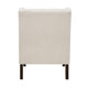 Hosanna Accent Wing Armchair | Button Tufted Beige Polyester | Brown BM335984