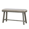 Anab Counter Height Bench | Foam Cushioned Polyester | Gray Wood BM336003