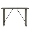Anab Counter Height Table | Rectangular Gray Wood and Turnbuckle Base BM336004