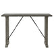 Anab Counter Height Table | Rectangular Gray Wood and Turnbuckle Base BM336004