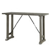 Anab Counter Height Table | Rectangular Gray Wood and Turnbuckle Base BM336004