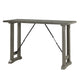 Anab Counter Height Table | Rectangular Gray Wood and Turnbuckle Base BM336004