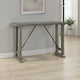 Anab Counter Height Table | Rectangular Gray Wood and Turnbuckle Base