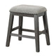 Tuna Counter Height Stool Set of 2 | Chenille | Nailhead | Gray Wood BM336008