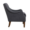 Jea Modern Accent Armchair | Button Tufted Dark Gray Boucle BM336011