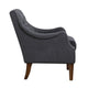 Jea Modern Accent Armchair | Button Tufted Dark Gray Boucle BM336011