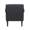 Jea Modern Accent Armchair | Button Tufted Dark Gray Boucle BM336011