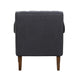 Jea Modern Accent Armchair | Button Tufted Dark Gray Boucle BM336011