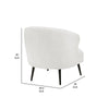 Neda Accent Chair | Soft Beige Boucle | Curved Barrel Back BM336012